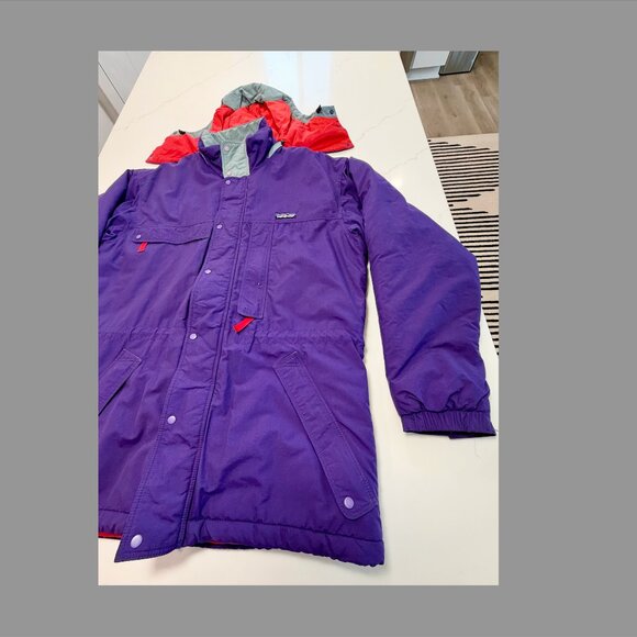 Patagonia Men's Insulated Hooded Parka - Medium PURPLE - Picture 5 of 7